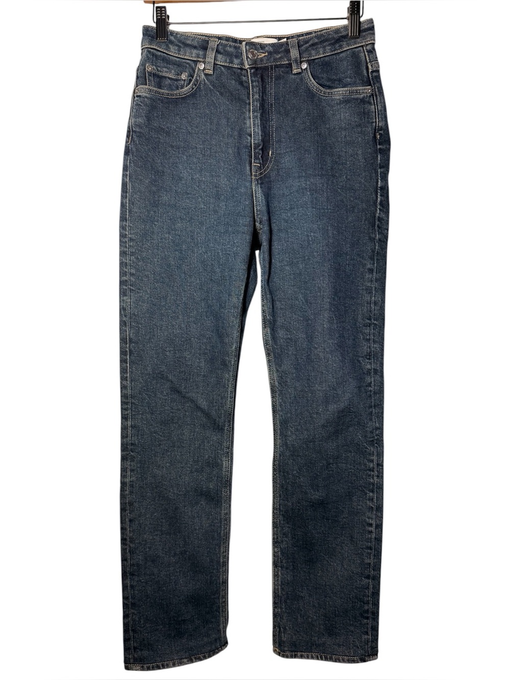 & Other Stories Dark Blue Straight-Leg Jeans size 27